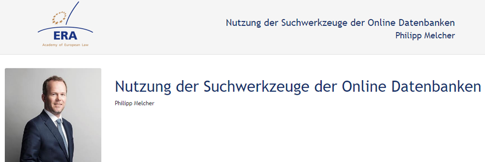 e-Presentation Philipp Melcher (220SDV154): Nutzung der Suchwerkzeuge der Online Datenbanken