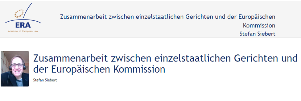 e-Presentation Alexandra von Westernhagen (220SDV154): Die Rückforderung rechtswidriger staatlicher Beihilfen