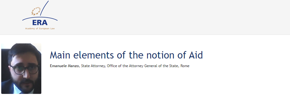 e-Presentation Emanuele Manzo (221DV129e): Main elements of the notion of Aid