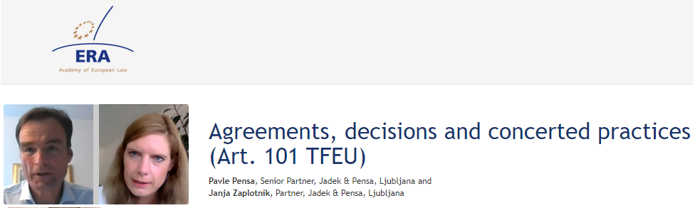 e-Presentation Pavle Pensa and Janja Zaplotnik (221DV139e): Agreements, decisions and concerted practices (Art. 101 TFEU)