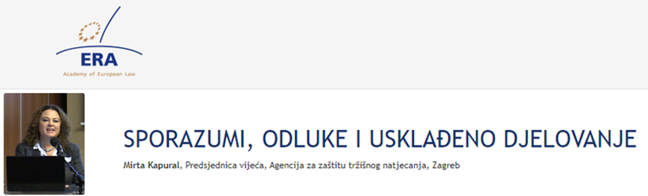 e-Presentation Mirta Kapural (221DV131f): SPORAZUMI, ODLUKE I USKLAĐENO DJELOVANJE