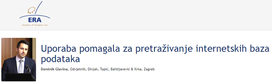 e-Presentation Dominik Glavina (221DV131f): Uporaba pomagala za pretraživanje internetskih baza podataka