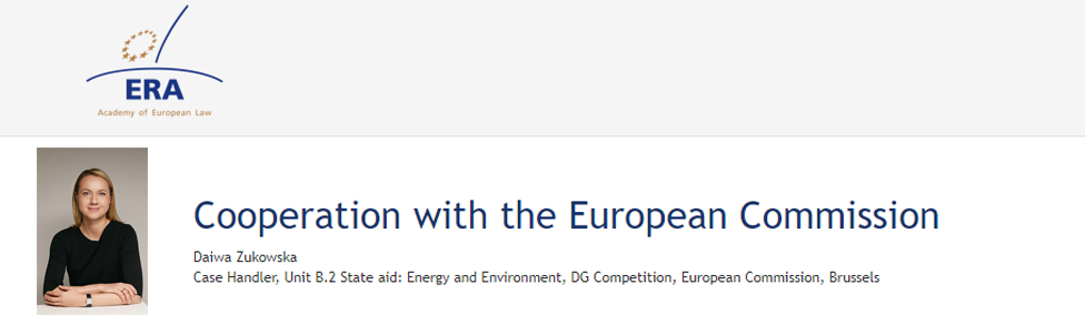 e-Presentation Daiwa Żukowska (221DV138e): Cooperation with the European Commission e-Presentation Daiwa Żukowska (221DV138e): Cooperation with the European Commission