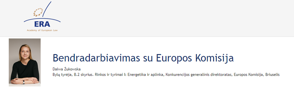 e-Presentation Daiwa Żukowska (221DV138e): Bendradarbiavimas su Europos Komisija e-Presentation Daiwa Żukowska (221DV138e): Bendradarbiavimas su Europos Komisija